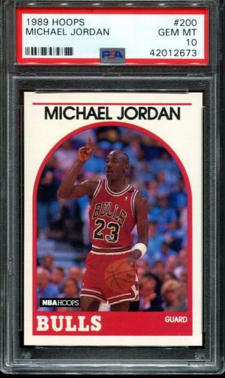 1989 Hoops 200 Michael Jordan - Psa 10 Gem - Chicago Bulls Hof - G.  O.  A.  T.