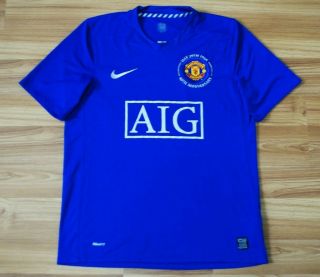 Size M Manchester United 2008 - 2009 Third Football Shirt Jersey Nike Adult Medium