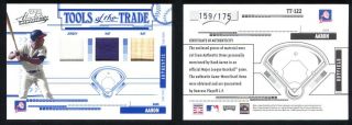 2005 Absolute Memorabilia Tools Of The Trade Tt - 122 Hank Aaron Triple Relic /175