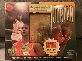 Michael Jordan 1995 Upper Deck Commemorative Edition 23kt Gold Card