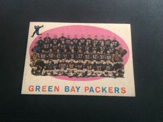 1959 Topps Nfl Football 46 Green Bay Packers Hof Football Card Set Break