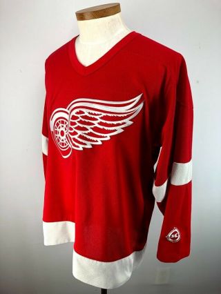 Vintage Detroit Red Wings NHL Hockey Jersey Red KOHO Size XL 2