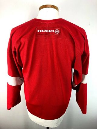 Vintage Detroit Red Wings NHL Hockey Jersey Red KOHO Size XL 3
