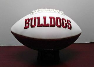 Dak Prescott Signed Official Size Mississippi State Bulldogs Logo Football - 2