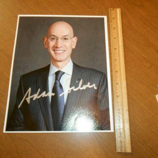 Adam Silver Commissioner Of The Nba Hand Signed 8 X 10 Color Photo