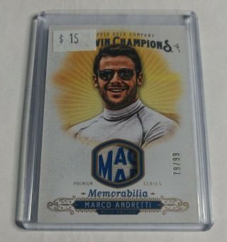 R5562 - Marco Andretti - 2018 Ud Goodwin Champions - Premium Patch - 79/99 -
