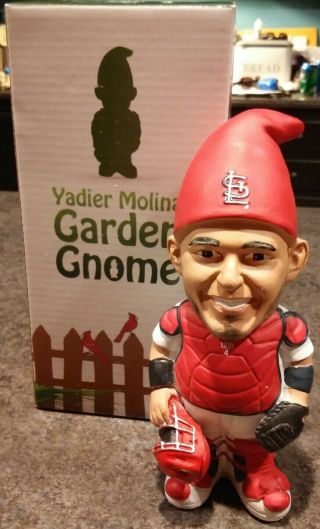 St Louis Cardinals Yadier Molina Garden Gnome Not Bobblehead Stadium Giveaway