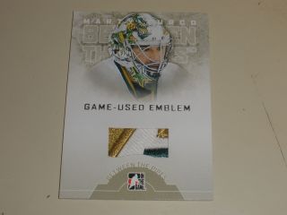 2008 - 09 Itg Between The Pipes Game Emblem Patch 40 Marty Turco