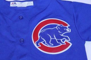 Youth Chicago Cubs Addison Russell M (10/12) Jersey Majestic CoolBase 2