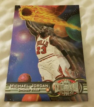 1997 - 98 Michael Jordan Metal Universe 23 Chicago Bulls