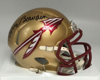 Bobby Bowden Signed Florida State Mini Helmet Auto Beckett Bas Witnessed