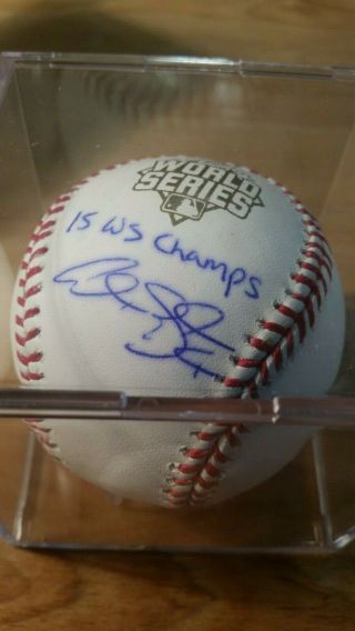 Alex Gordon Royals Signed " 15 Ws Champs " 2015 World Series Baseball Autographed