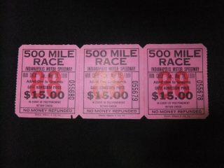 500 Mile Race Indianapolis Motor Speedway May 29,  1988 Ticket Stub
