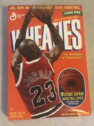 1997 Michael Jordan Wheaties Box Mj Signed Basketball Offer