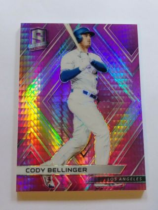 2018 Chronicles Spectra Neon Pink 3 Cody Bellinger D / 75 Dodgers