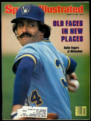 Si: Sports Illustrated March 16 1981 Rollie Fingers,  Baseball,  Milwaukee Brewers