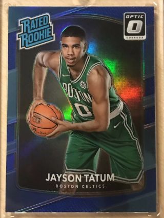 Jayson Tatum /49 Optic 17 - 18 Blue Rated Rookie Ssp Boston Celtics