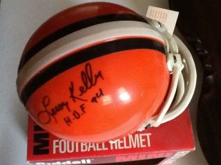 Leroy Kelly Cleveland Browns Autograhed Mini Helmet Signed Hof 94