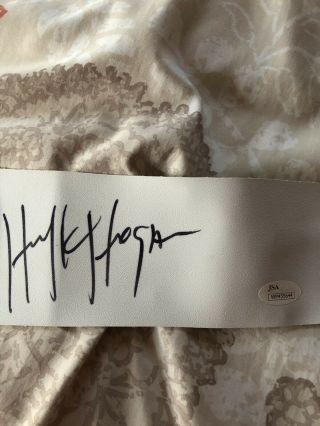 Hulk Hogan Autograph Belt Jsa