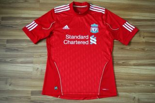 Size M Liverpool 2010/2012 Home Football Shirt Jersey Adidas Adult Medium Mens