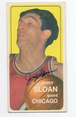 Jerry Sloan 1970 Topps Signed Autographed Card Chicago Bulls
