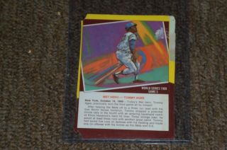 Tommy Agee 1969 Ny Mets World Series Game 3 Box Back