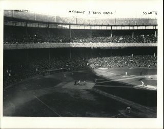 Later Printing Photo Action From The 1921 World Series Mike Mcnally Steals Home