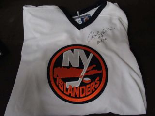 Clark Gillies Signed Inscribed Auto Autograph Ny Islanders Jersey Jsa Cl381