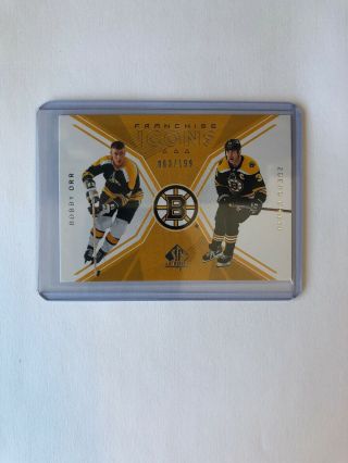 Bobby Orr / Zdeno Chara Franchise Icons 63/199 2018 - 19 Upperdeck Sp Authentic