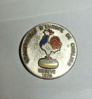 World Curling Championship Badge Pin France