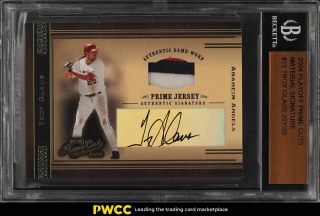2004 Playoff Prime Cuts Timeline Troy Glaus Auto Patch /50 15 Bgs Auth (pwcc)