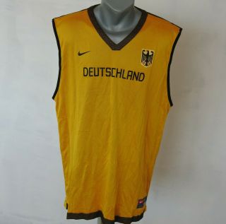 Team Germany Basketball Jersey Nike Reversable Vest Size 2xl / Xxl Deutschland