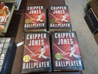 Chipper Jones Signed Autographed First Edition Hardcover Book " Ballplayer "