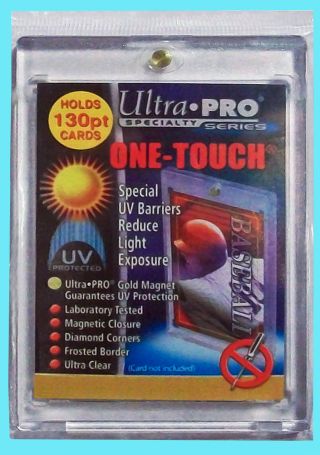 1 Ultra Pro One Touch Magnetic 130pt Uv Card Holder Display Case Two Piece 81721