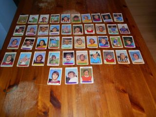 Topps Football Cards Early 70 ' s Purple - Series 1 - 43 of 110 (40) 2