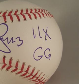 Omar Vizquel Autographed Signed Baseball Cleveland Indians JSA 3