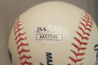 Omar Vizquel Autographed Signed Baseball Cleveland Indians JSA 5