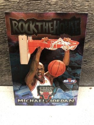 Michael Jordan Chicago Bulls 1997 1998 98 Skybox Hoops Rock The House 6 Insert
