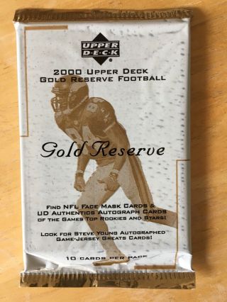 2000 Upper Deck Gold Reserve Pack Football - Tom Brady Rc Patriots