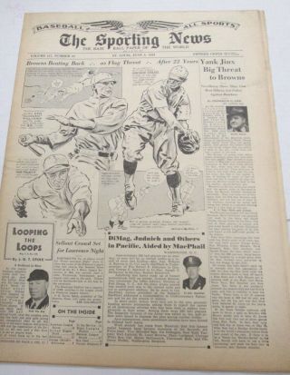 The Sporting News Newspaper Eddie Basinski June 8,  1944 101014lm - Eb4