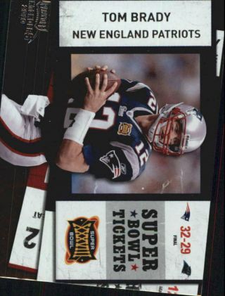 2010 Playoff Contenders Bowl Ticket Patriots Football Card 64 Tom Brady
