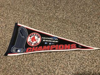 2004 World Series Champions Boston Red Sox Felted Pennant Flag