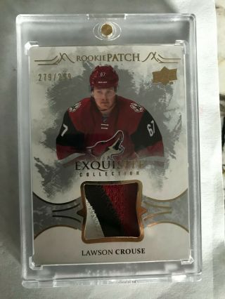 2016 - 17 Exquisite Hockey Lawson Crouse Rookie Patch /299 Coyotes