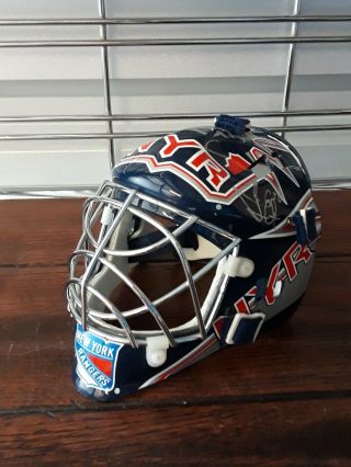 Henrik Lundqvist Nhl York Rangers Autographed Signed Mini Goalie Helmet