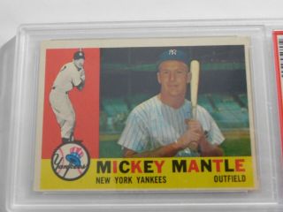 Mickey Mantle 1960 Topps 350 psa 5 EX - Item 3390 3
