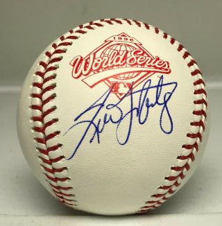 Tino Martinez Signed 1996 World Series Baseball Autographed Auto Jsa Yankees
