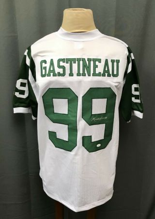 Mark Gastineau 99 Signed York Jets Jersey Auto Sz Xl Jsa Witnessed