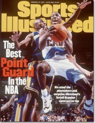February 10,  1997 Terrell Brandon Cleveland Cavs Sports Illustrated No Label 1a