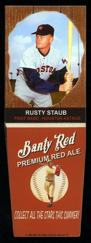 Banty Red Ale Carton Inserts Rusty Staub,  Houston Astros