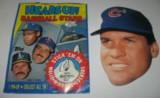 Vintage 1990 Topps Heads Up Baseball Stars Ryne Sandberg Chicago Cubs